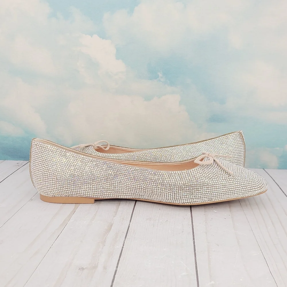 Matisse Roxy Rhinestone Ballet Flats 9.5 - Picture 6 of 9